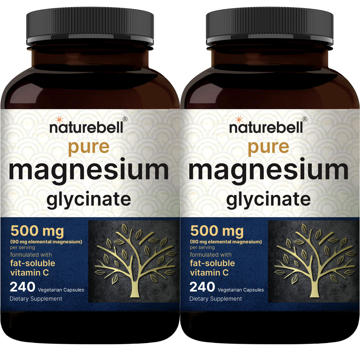 NatureBell frasco frontal mostrando la etiqueta y beneficio de pureza
