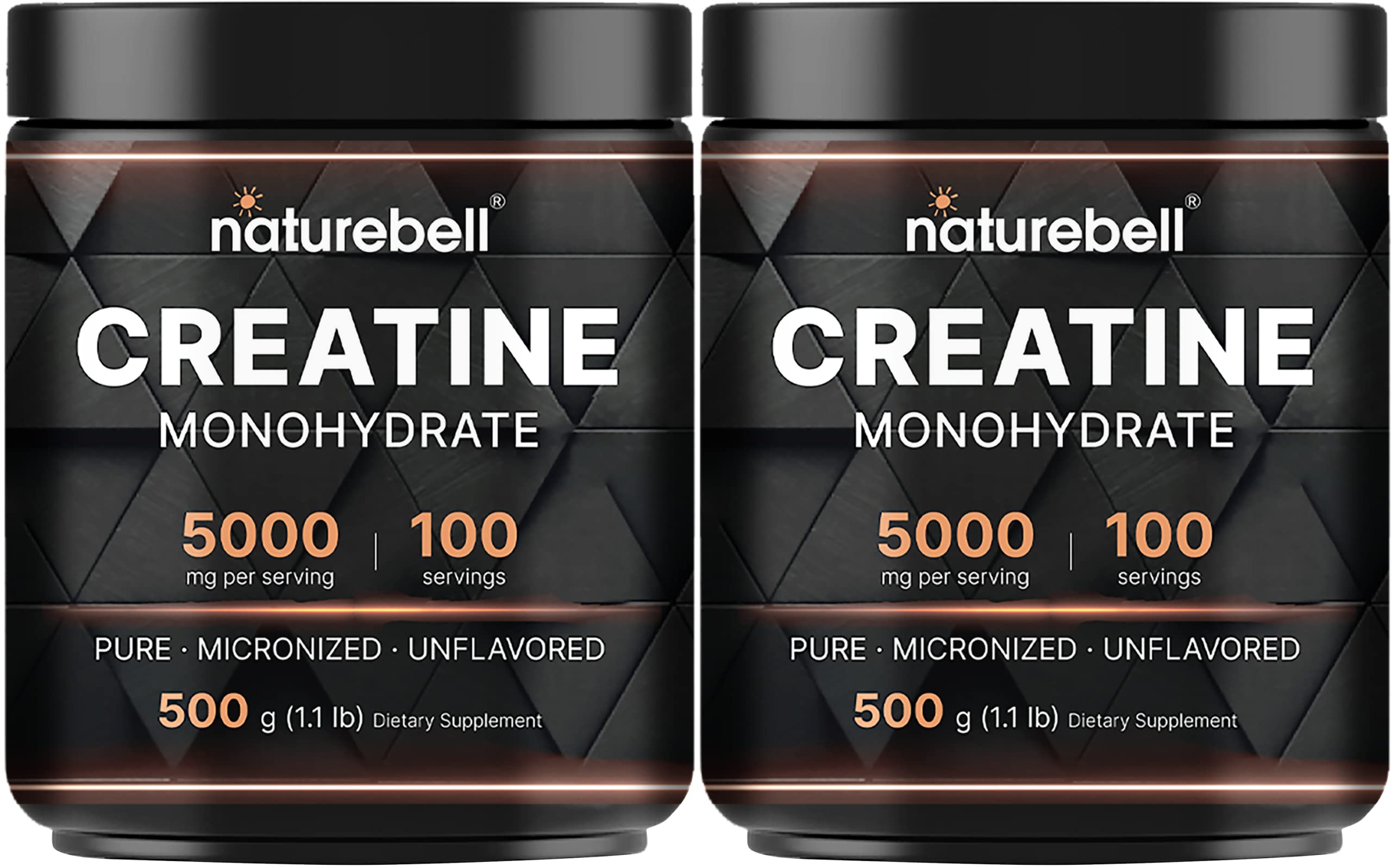 NatureBell frente del empaque mostrando el envase y la cantidad, claridad de marca y presentación