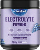NatureBell frente del envase mostrando 500 g y sabor uva concord, ofrece hidratación precisa
