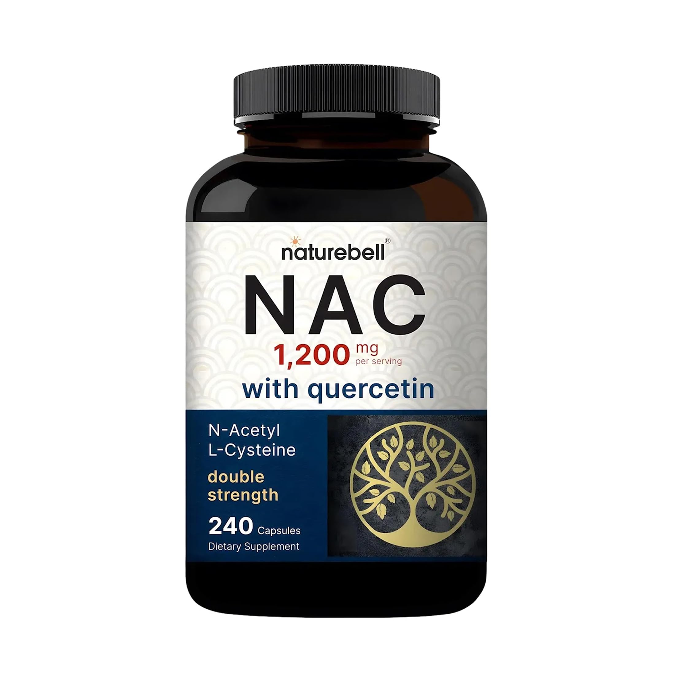 NatureBell frasco frontal mostrando etiqueta clara y beneficio antioxidante