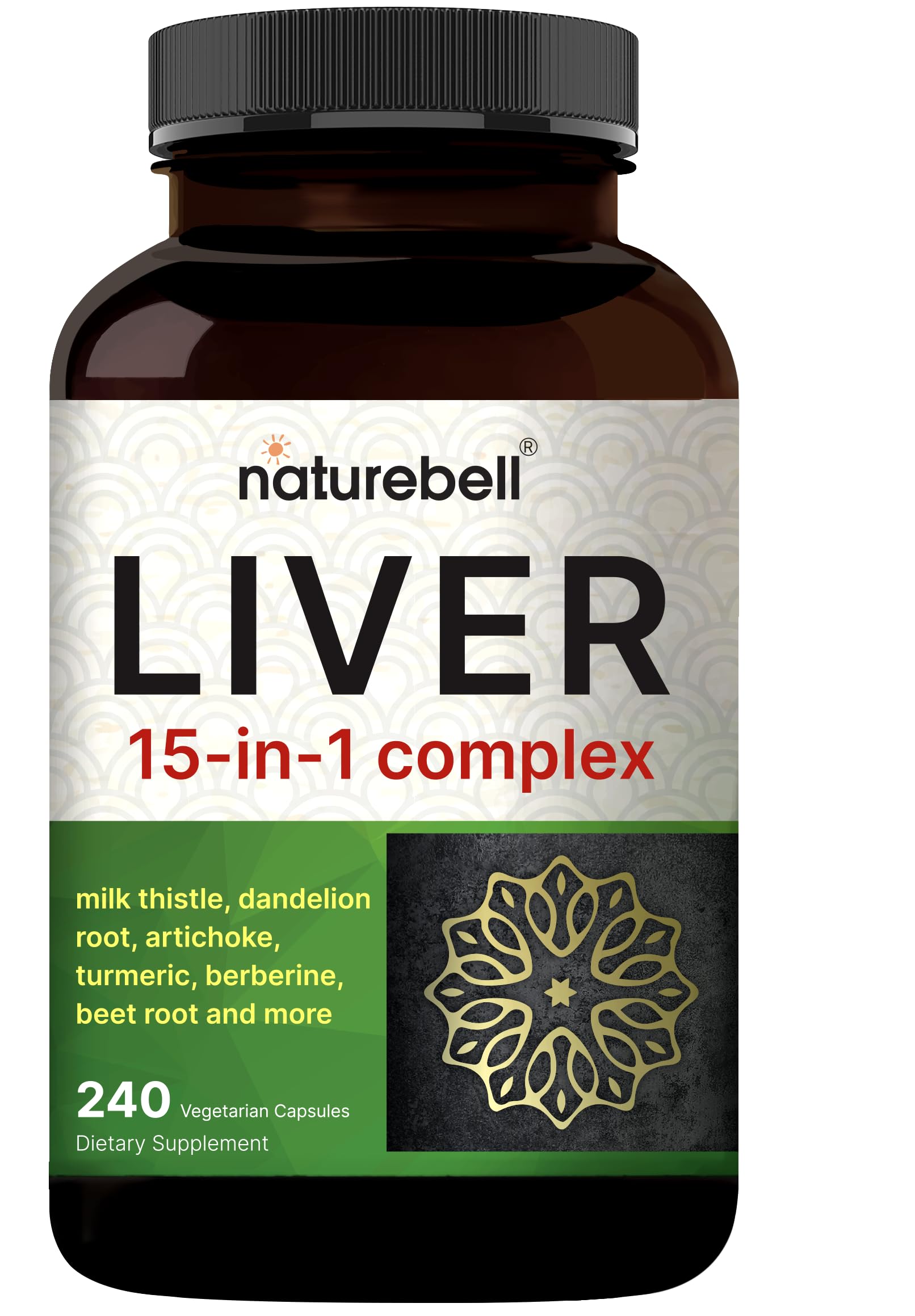 NatureBell envase frontal Liver 15-in-1, presentación clara y completa