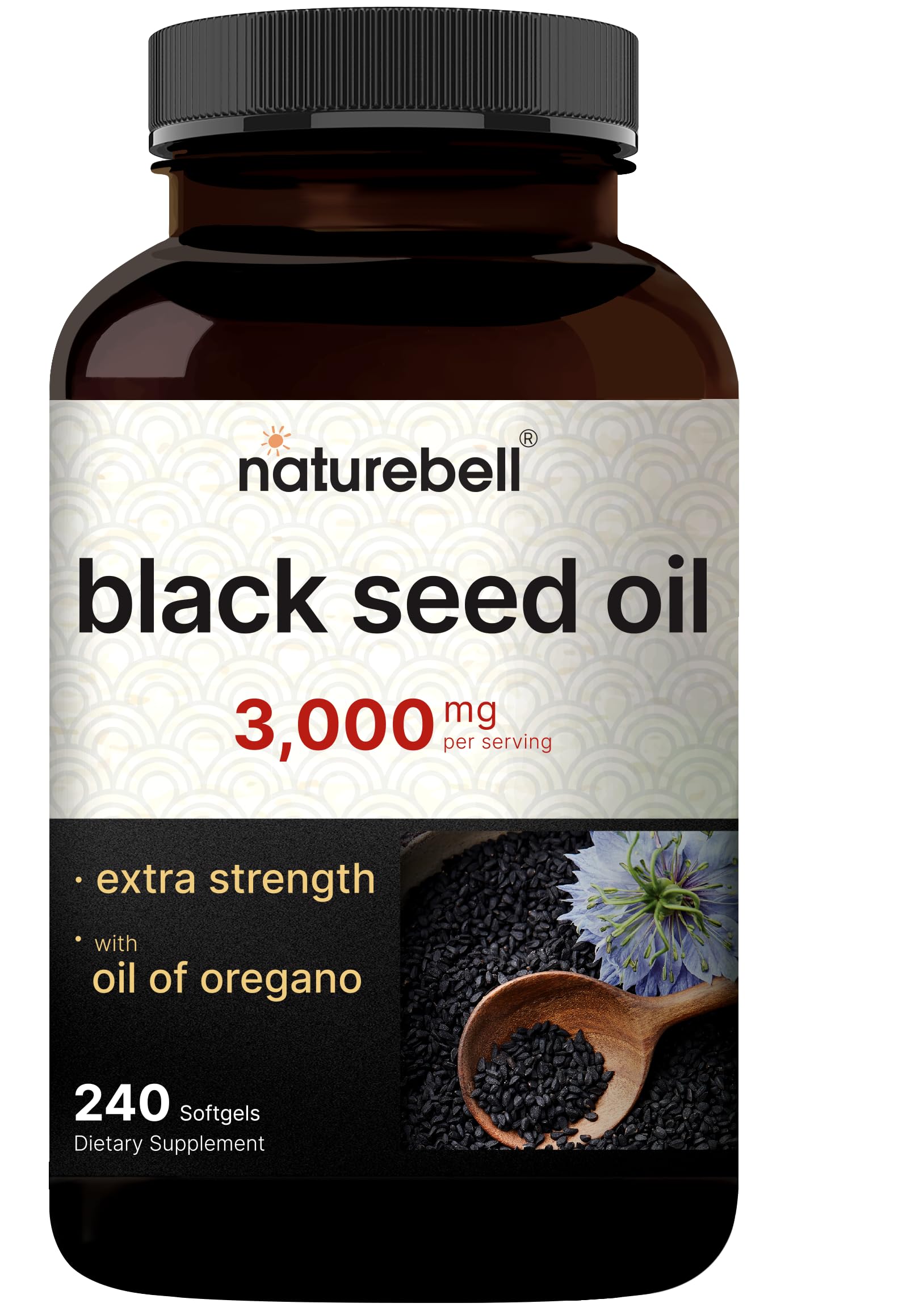 NatureBell envase frontal que muestra 240 cápsulas y claridad de la fórmula