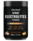 NatureBell envase frontal mostrando sabor maracuyá y mango y beneficio hidratación