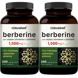 NatureBell frasco frontal del pack doble mostrando etiquetas y cantidad