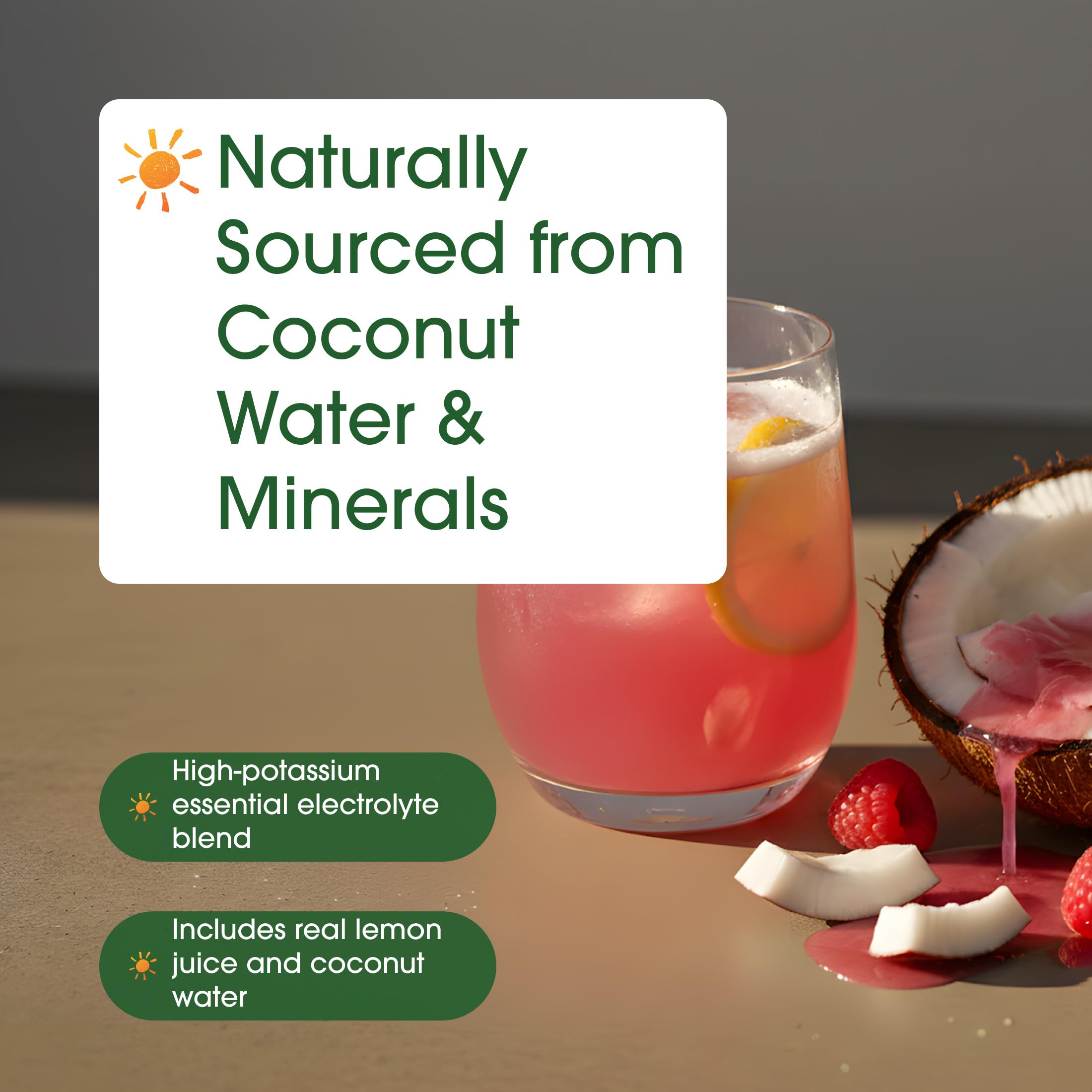 NatureBell ingredientes naturales agua de coco y limón para hidratación