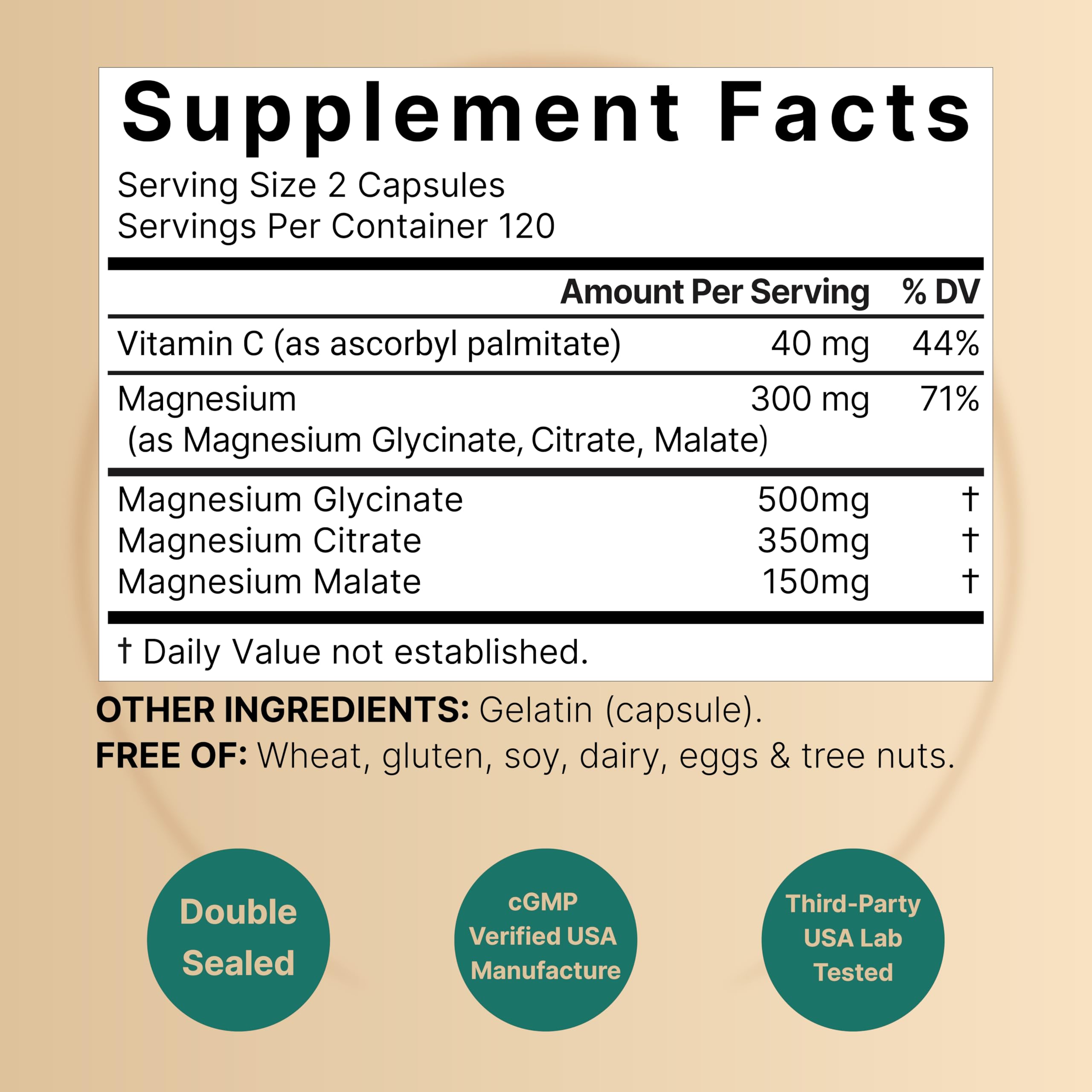 NatureBell ingredientes en mano destacando pureza y formulación sin rellenos