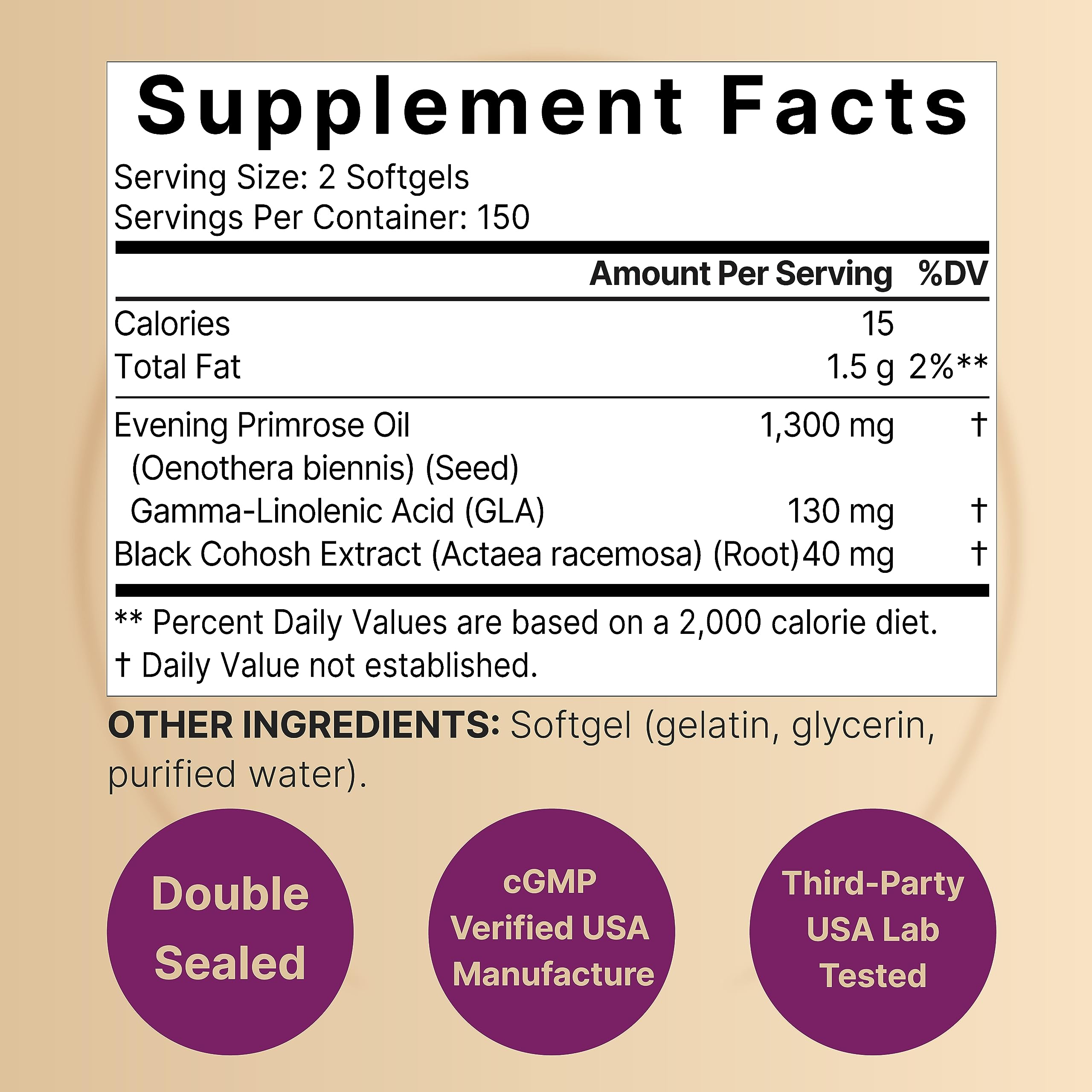 NatureBell mini-softgels apilados, formato fácil de tragar y dosificar