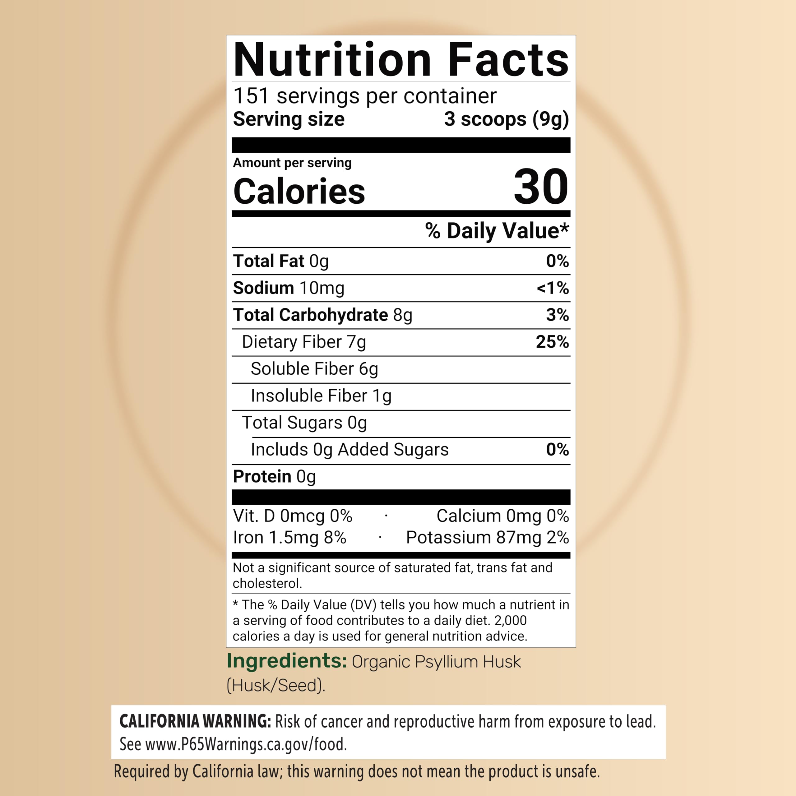 NatureBell primer plano del polvo de psyllium que muestra textura fina y pura