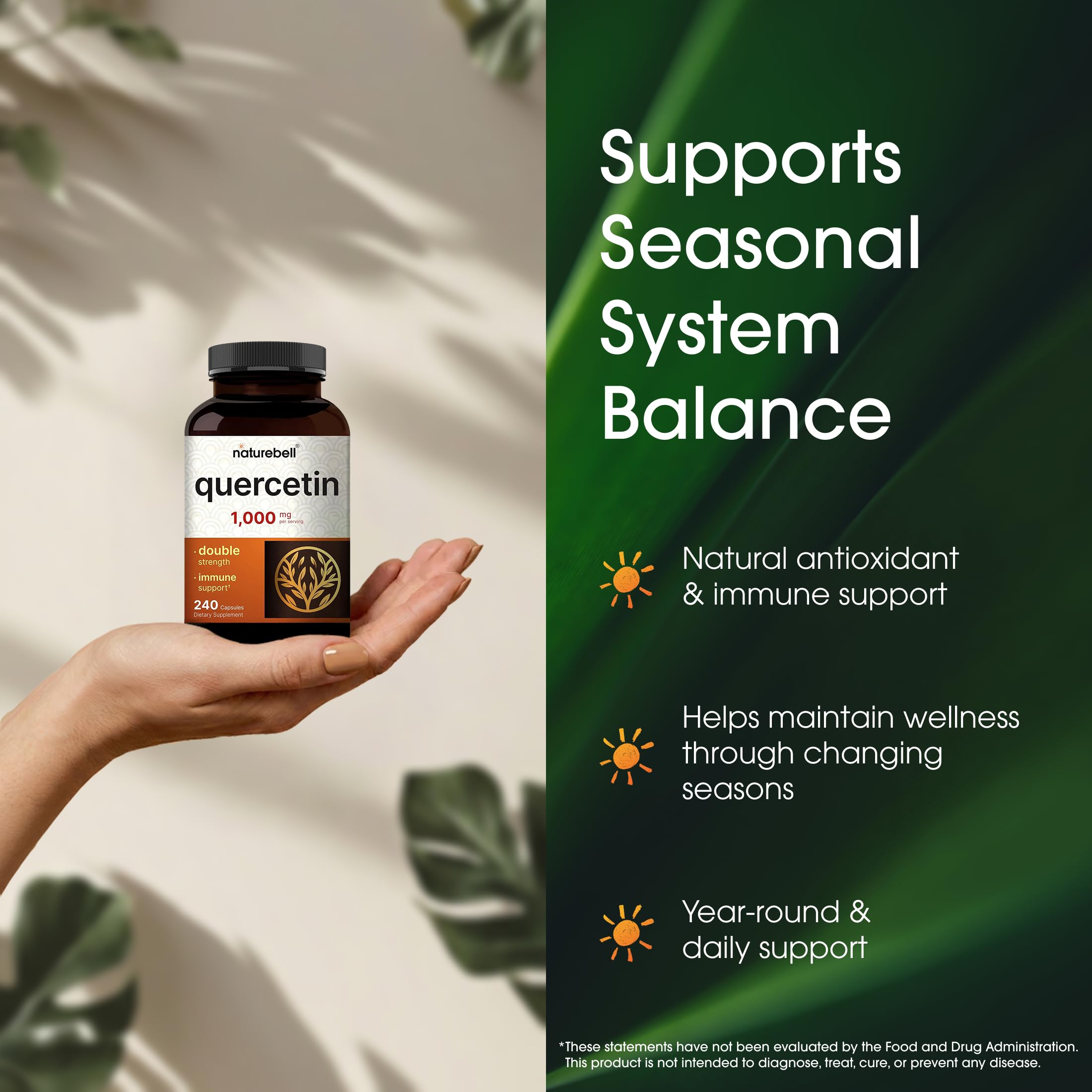 NatureBell etiqueta nutricional con información de dosis y pruebas de terceros