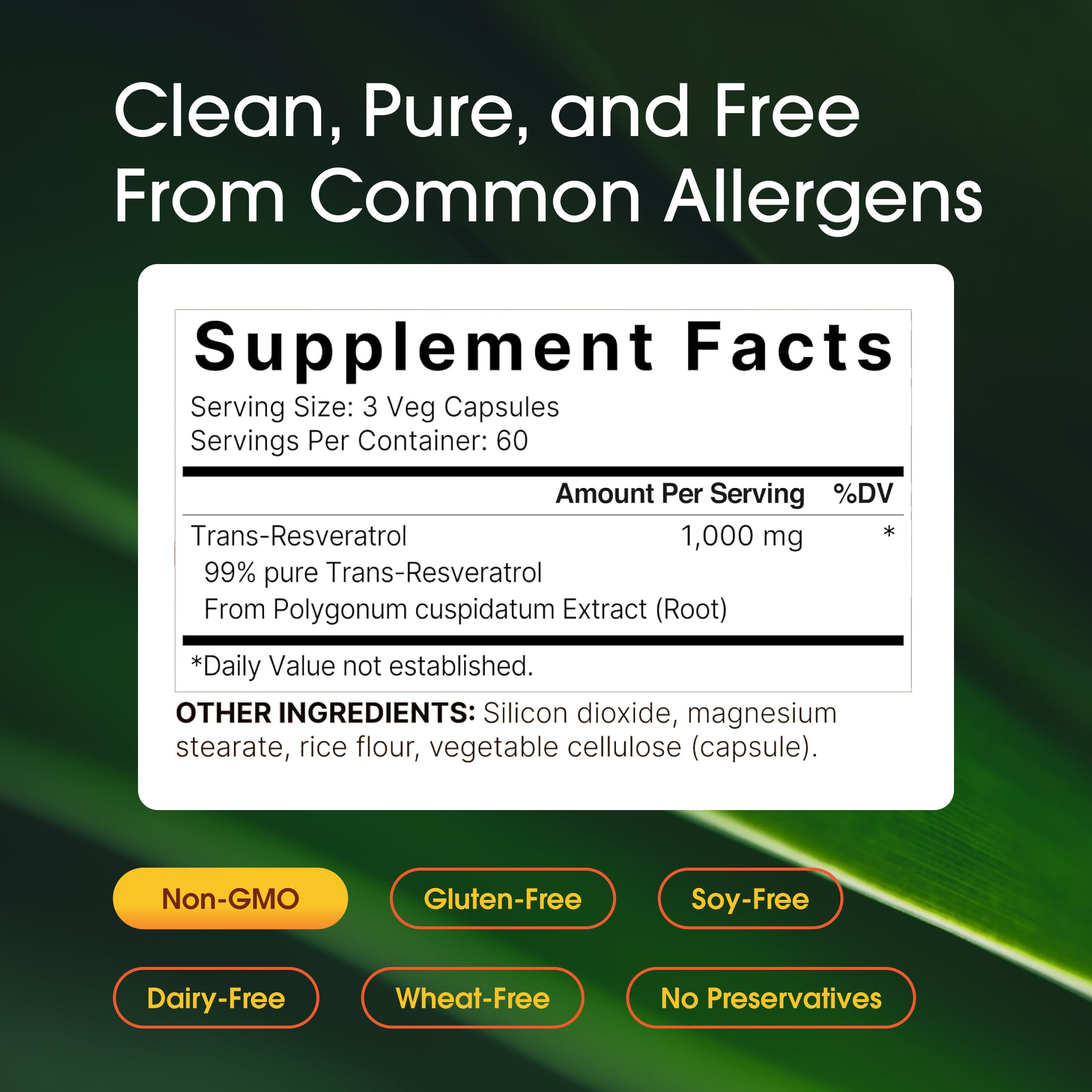 NatureBell polvo micronizado de resveratrol que sugiere mejor absorción