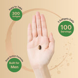 Softgels NatureBell en la mano para mostrar tamaño y facilidad de ingesta