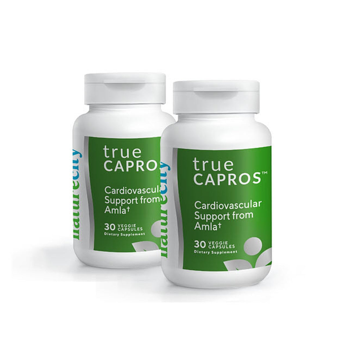 NatureCity envase True-Capros al frente mostrando diseño y beneficio cardiovascular