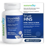 NatureCity envase frontal mostrando el suplemento y sus beneficios estéticos
