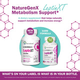 Capsula de LeptinXT NatureGenX en primer plano ilustrando tamaño y fácil ingestión