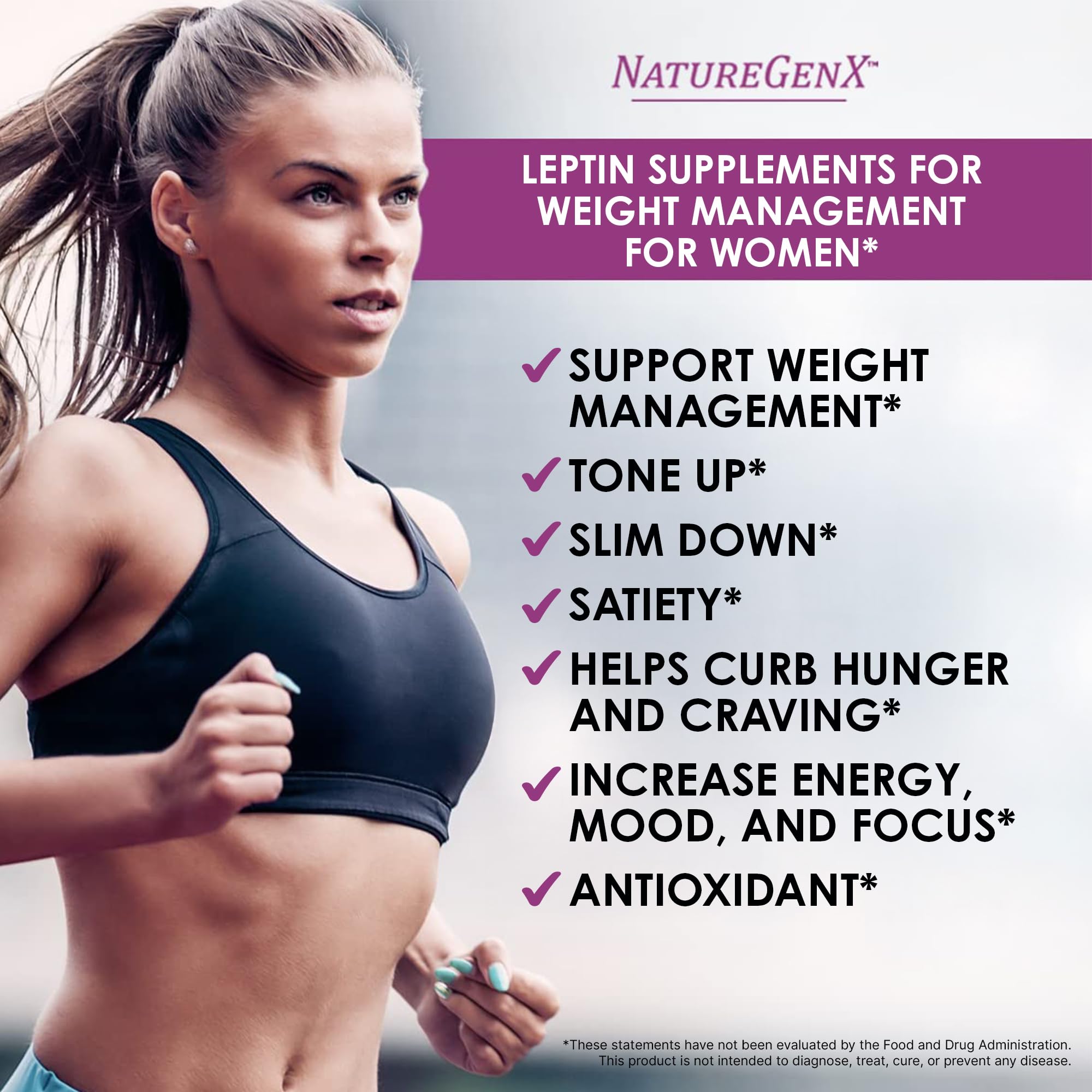 Detalle de ingredientes de NatureGenX LeptinXT con extractos estandarizados y dosis