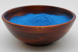 Naturejam batido azul preparado mostrando color vibrante y apetitoso