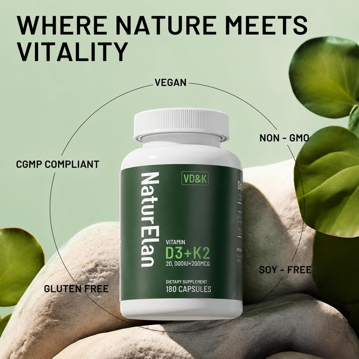 NaturElan cápsula junto a alimentos grasos para indicar mejor absorción