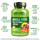 NATURELO cápsula en primer plano enfatizando fórmula vegetal