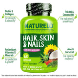 NATURELO cápsula detalle de textura, visibiliza calidad y pureza del ingrediente