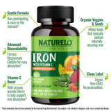 NATURELO mini cápsulas detalle para fácil deglución y absorción