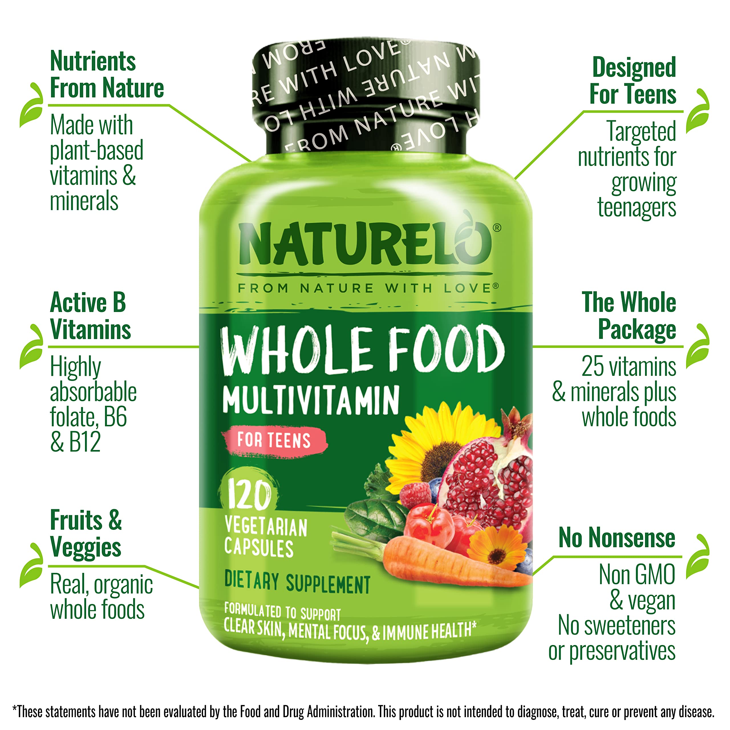 NATURELO primer plano de cápsulas vegetales mostrando textura y calidad
