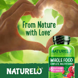 NATURELO detalle de etiqueta con lista de ingredientes y formas activas