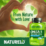 NATURELO frasco junto a regla para comparar tamaño y porción