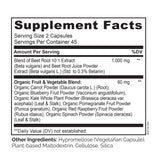 NATURELO etiqueta con información nutricional clara para confianza