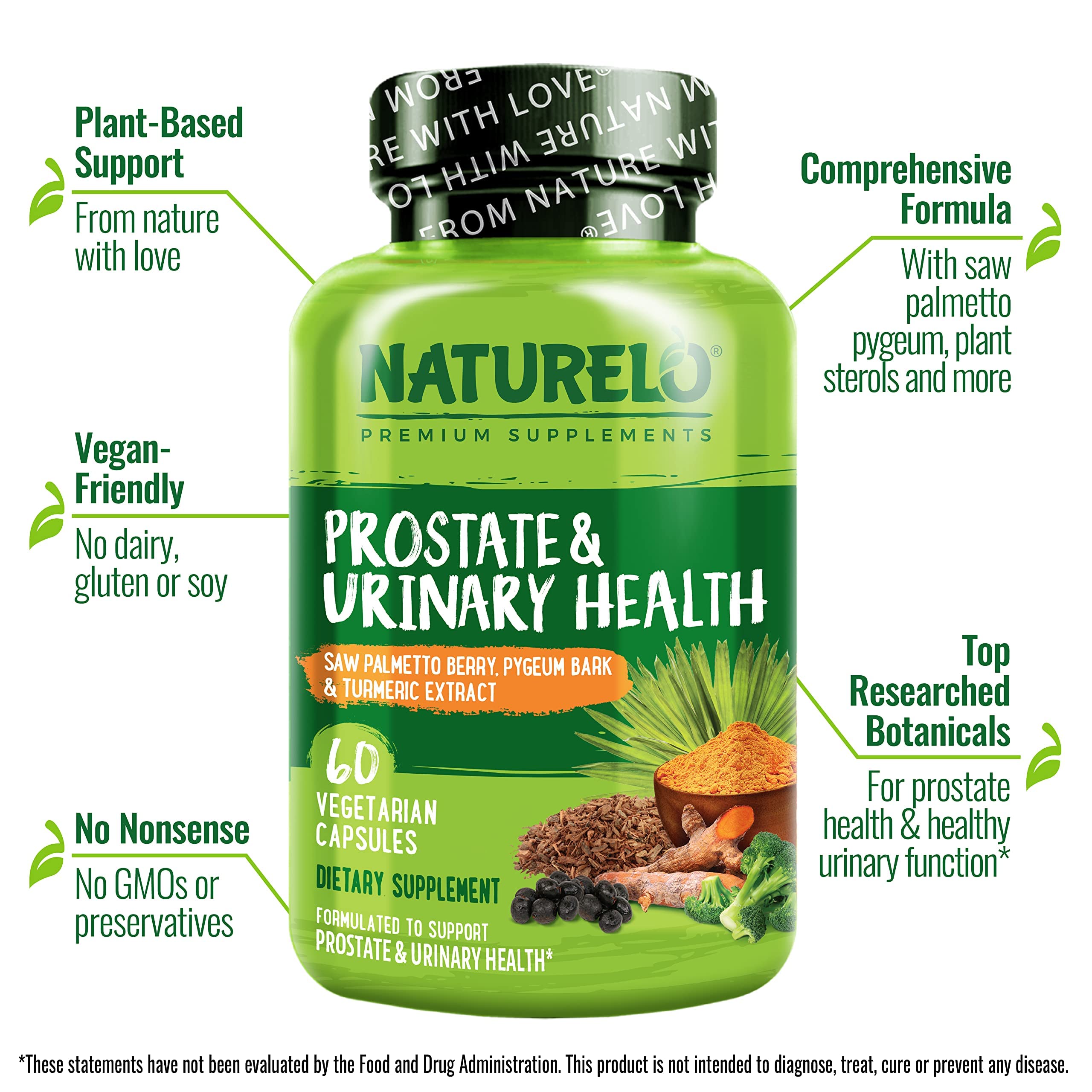 NATURELO etiqueta con lista de ingredientes clave y pureza