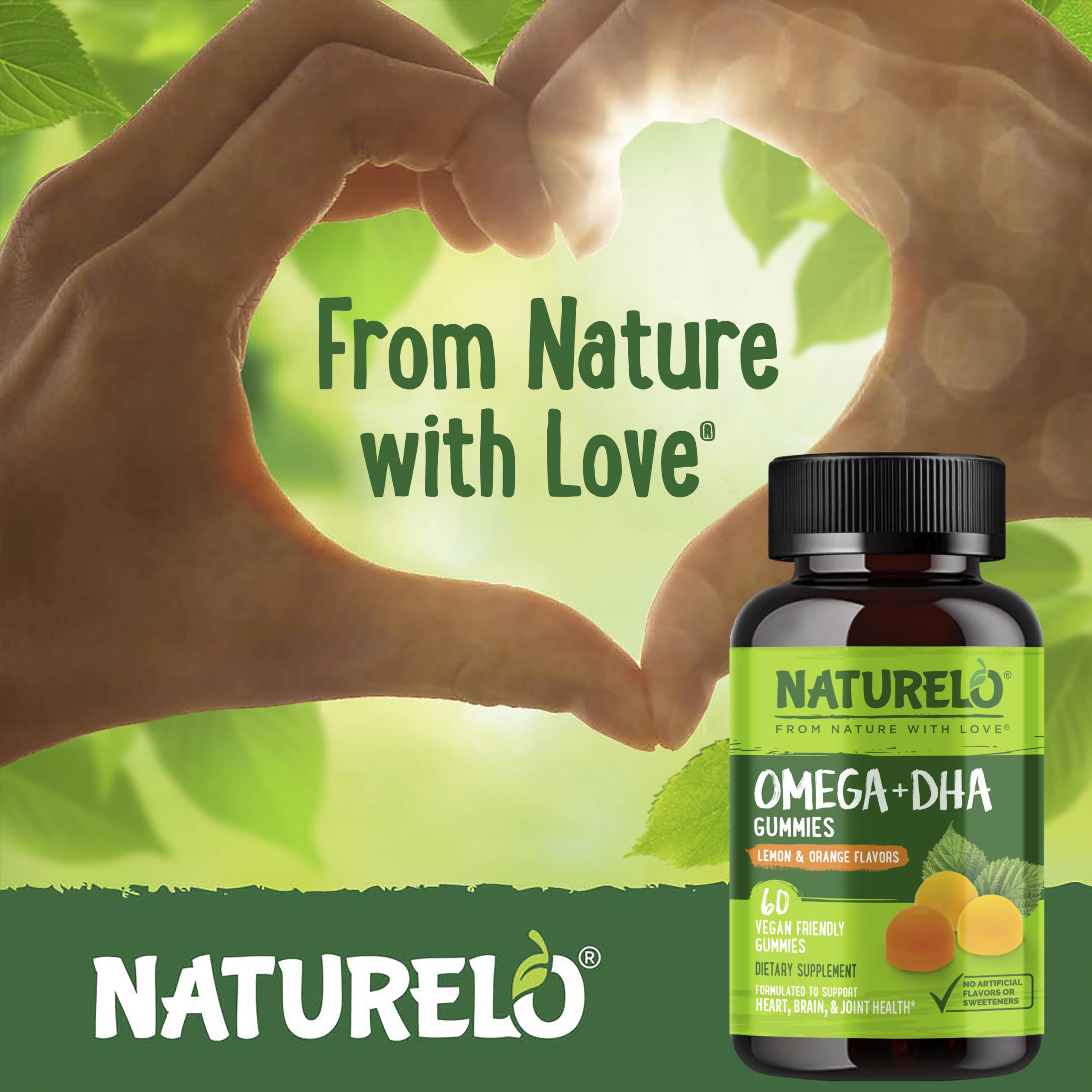 NATURELO etiqueta nutricional legible con composición de omega‑3