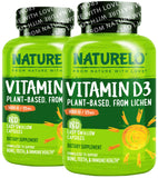 NATURELO envase frontal vitamina D3 5000 IU mostrando información clara