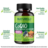 NATURELO mezcla de cúrcuma, resveratrol y uva evidenciando antioxidantes