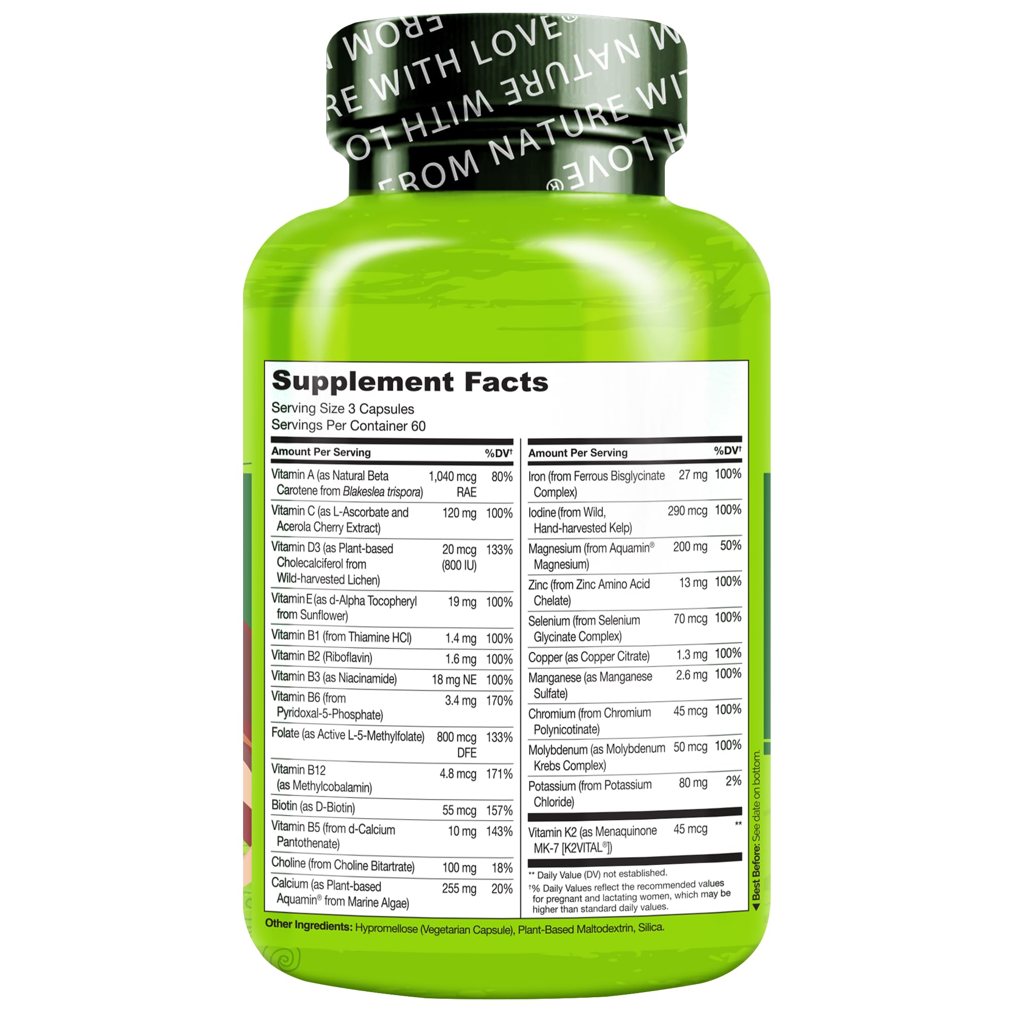 NATURELO líquen fuente de vitamina D3 vegana destacando alternativa sin lanolina