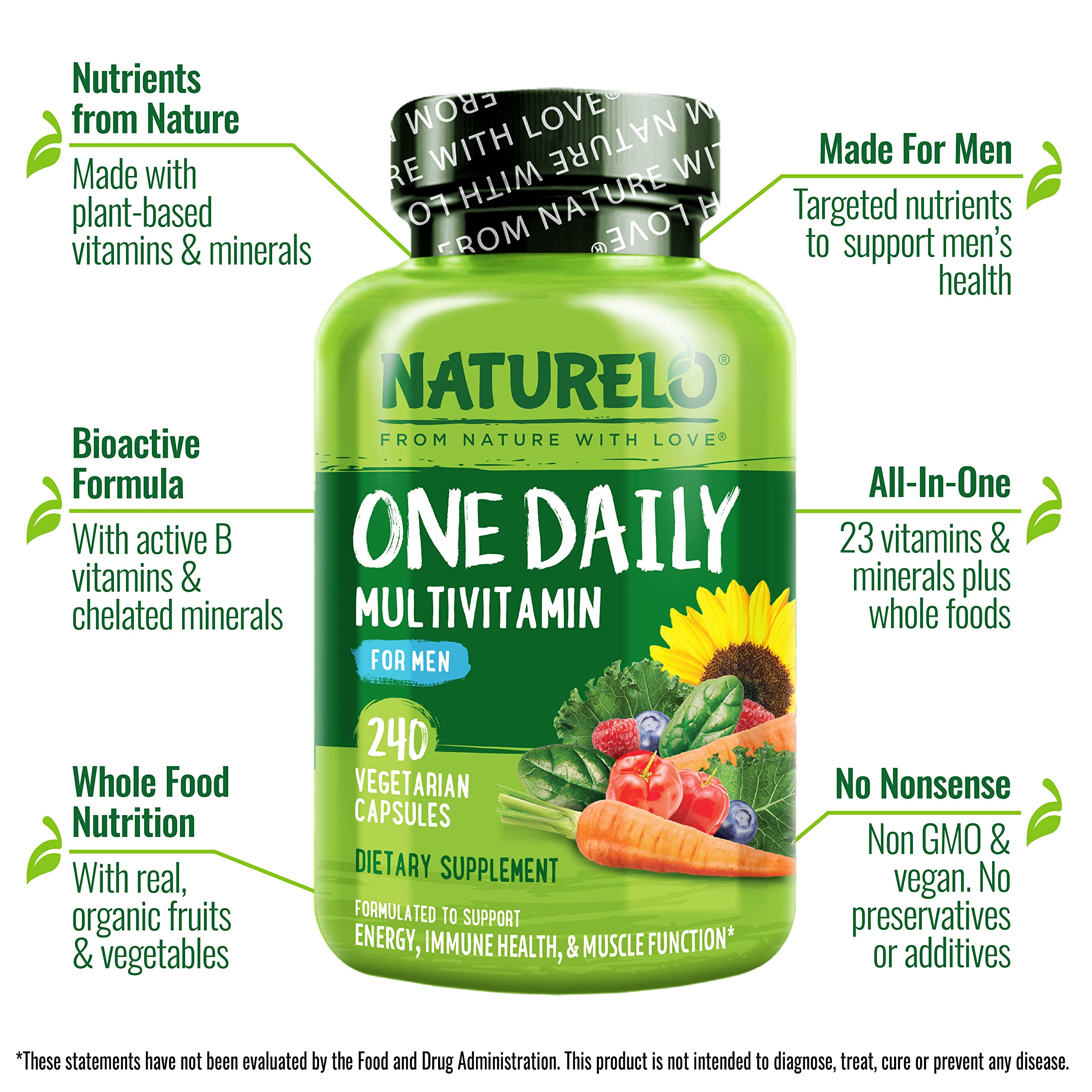 NATURELO etiqueta con lista de ingredientes y beneficios claros