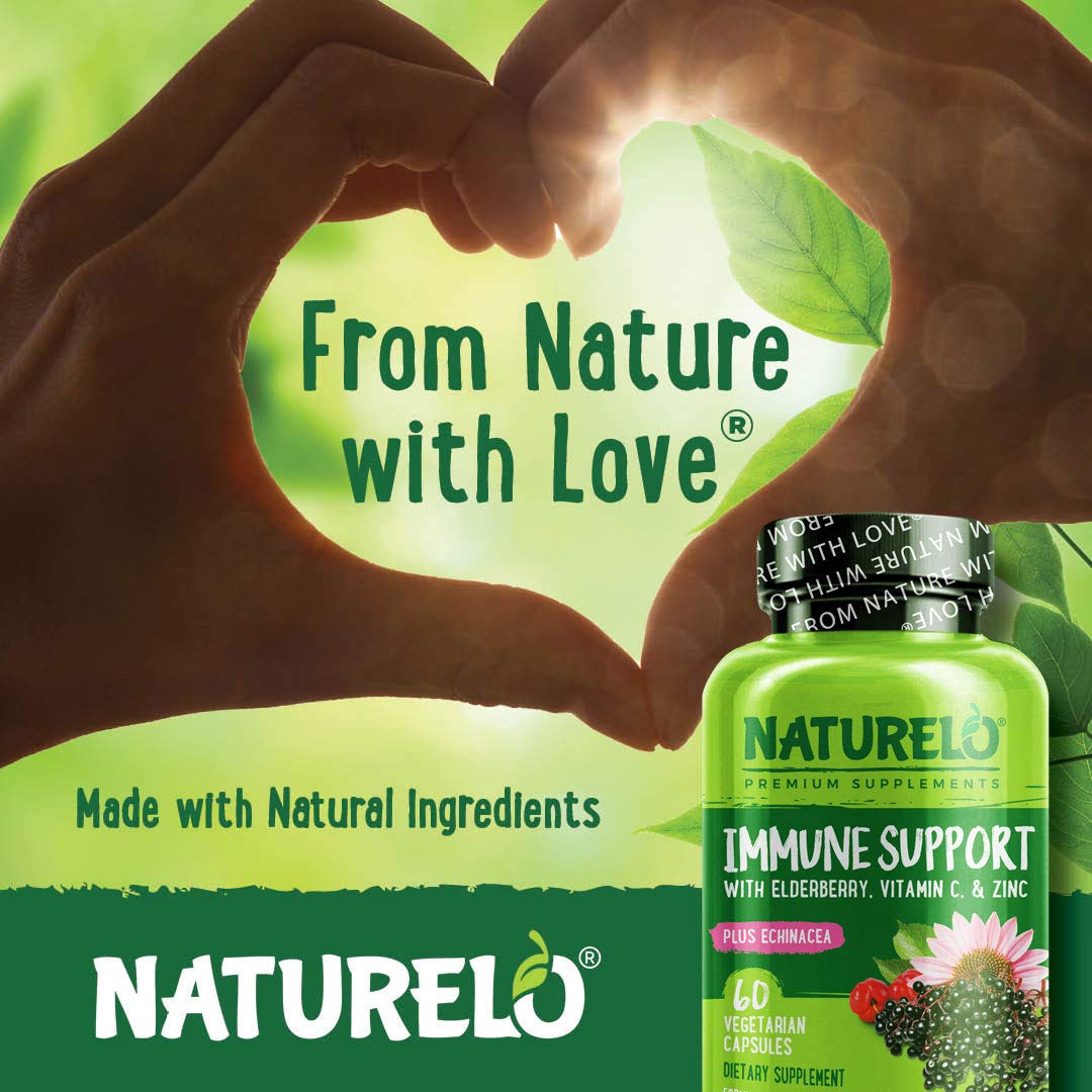 NATURELO bayas de saúco y extracto resaltando antocianinas