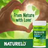 NATURELO cápsula junto a moneda para comparar tamaño y dosificación