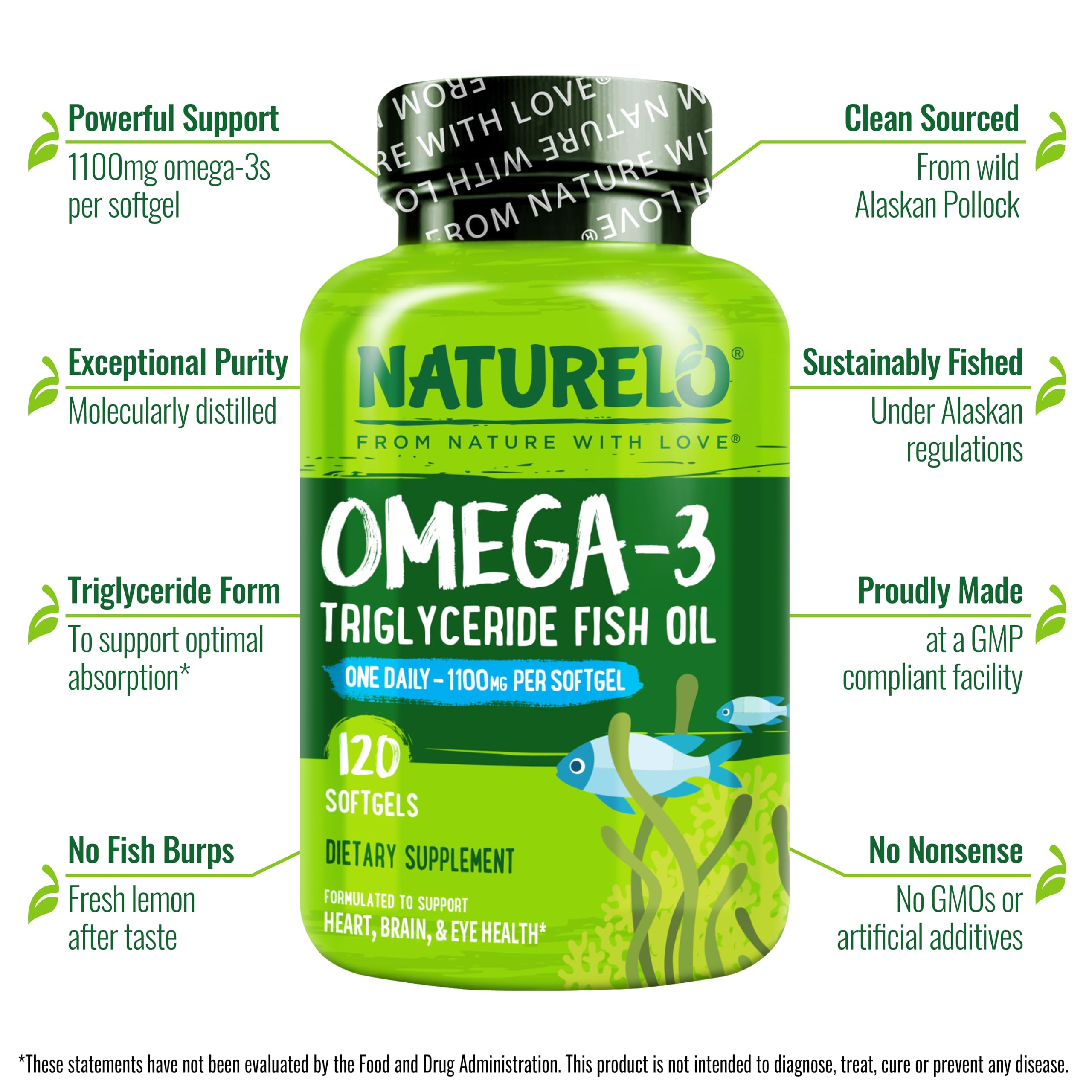 NATURELO aceite de pescado en textura, evidencia pureza y frescura