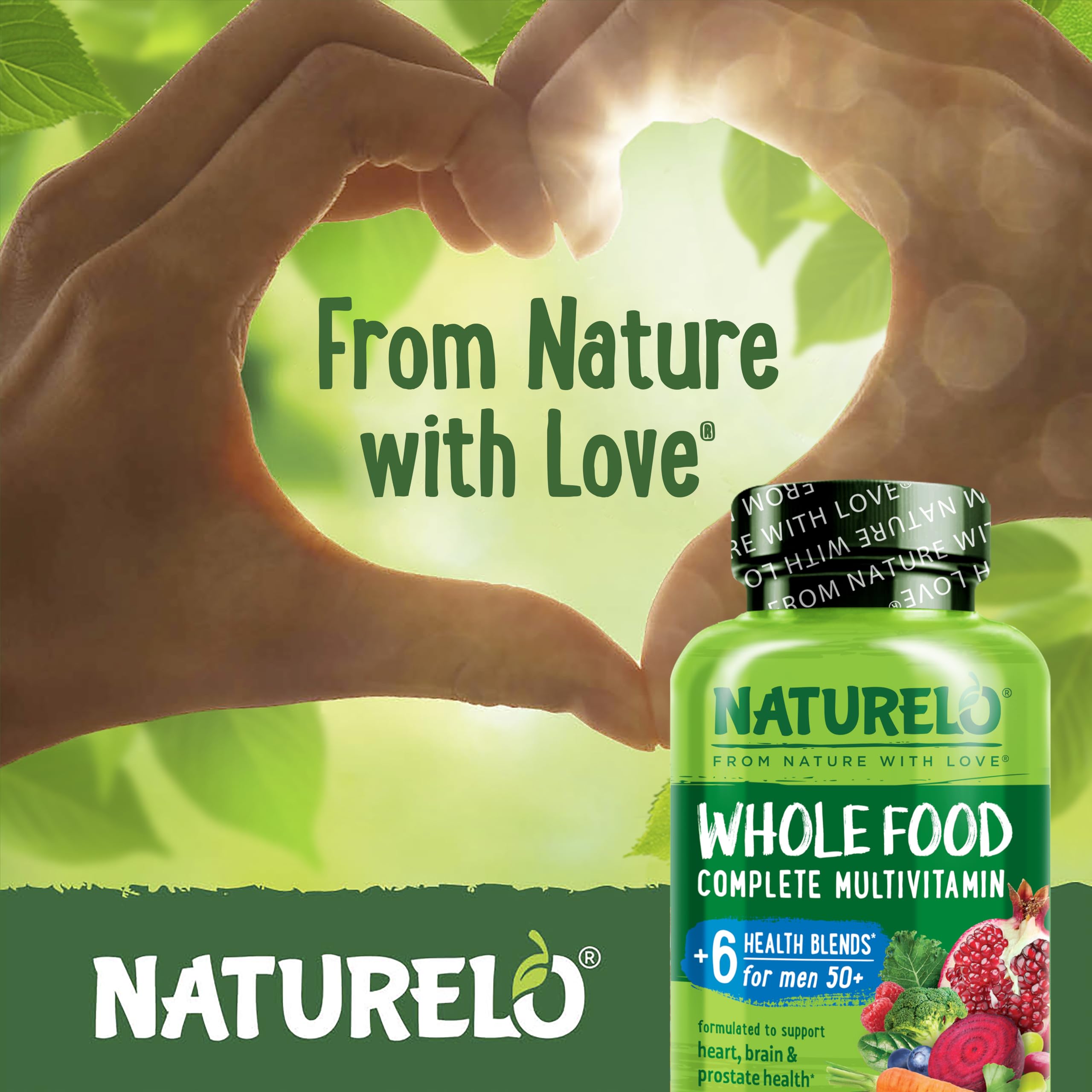 NATURELO cápsulas en mano para comparar tamaño y comodidad al tomar