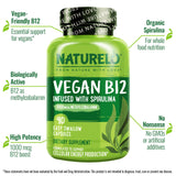 NATURELO cápsulas abiertas textura lisa, beneficio: fácil de tragar y vegano