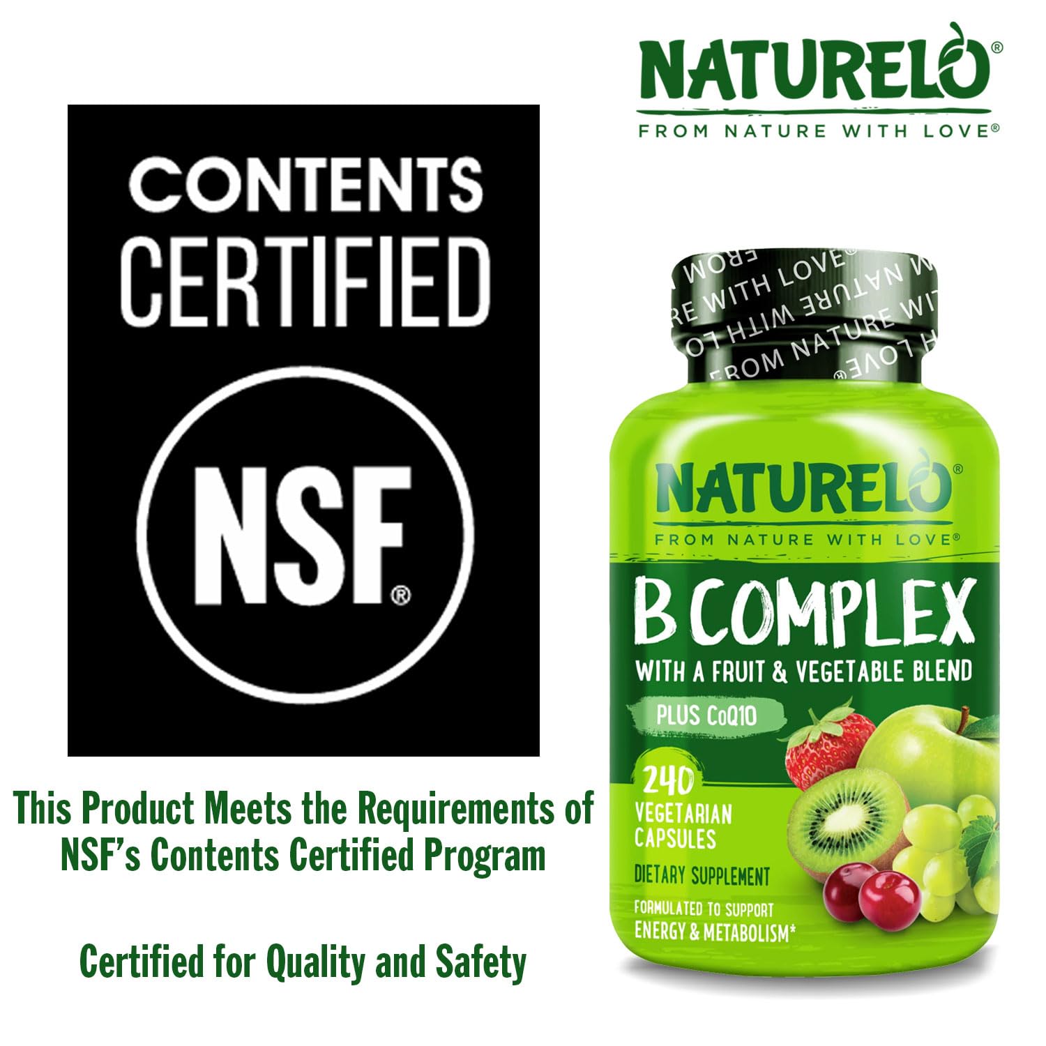NATURELO mezcla de frutas y verduras orgánicas para aporte antioxidante