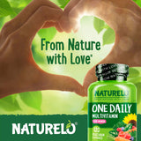 NATURELO etiqueta con lista de vitaminas activas y formas biodisponibles
