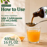 Nature's Answer ingredientes naturales con mandarina que aporta sabor agradable