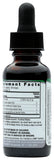 Nature's Answer etiqueta con ingredientes y certificaciones visibles