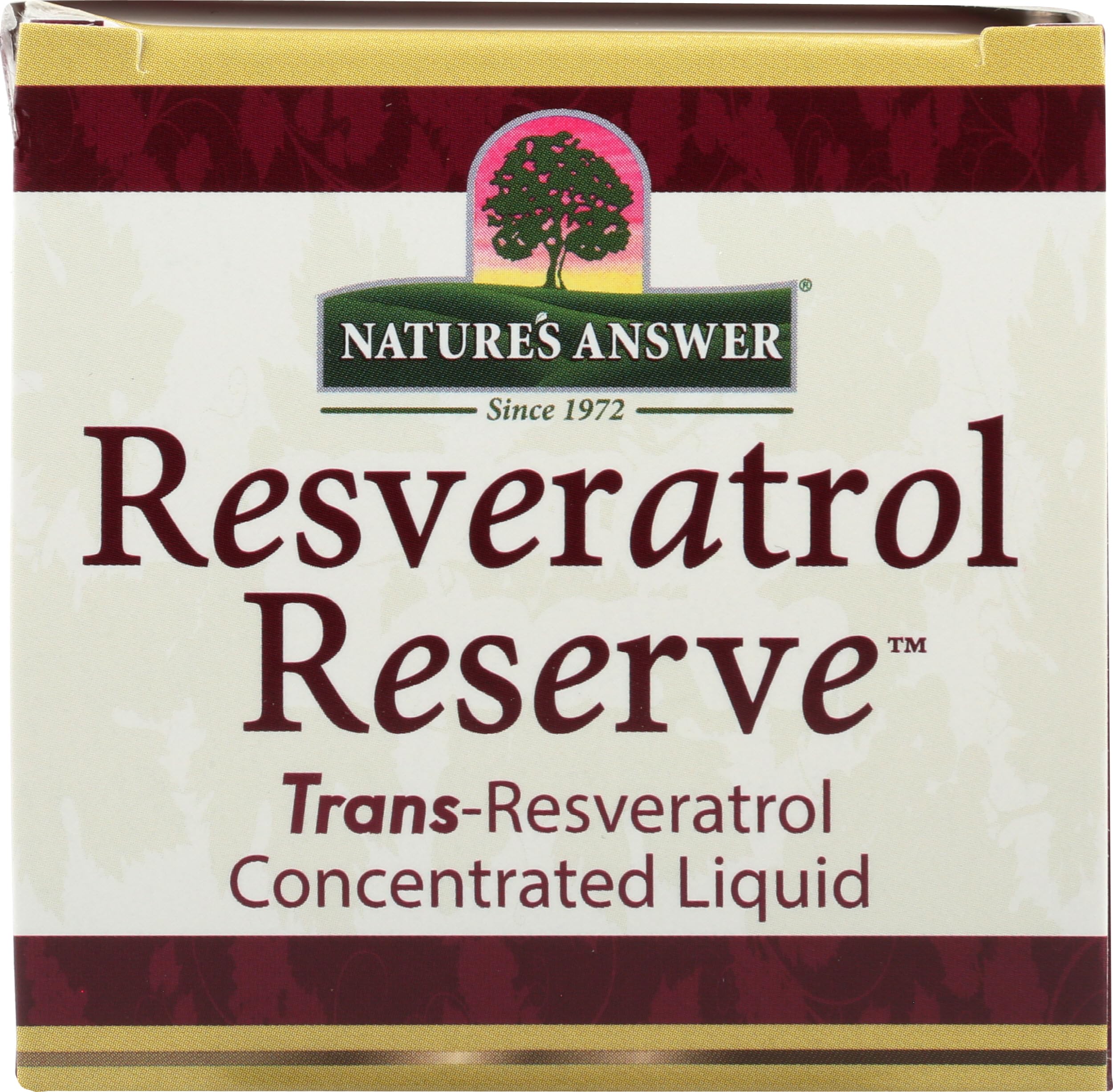 Nature's Answer frasco junto a regla para comparar tamaño portátil
