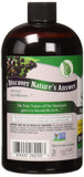 Nature's Answer etiqueta legible indicando sin alcohol y vegan