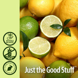Nature's Answer vaso con jugo mezclado para mejor sabor limón‑lima