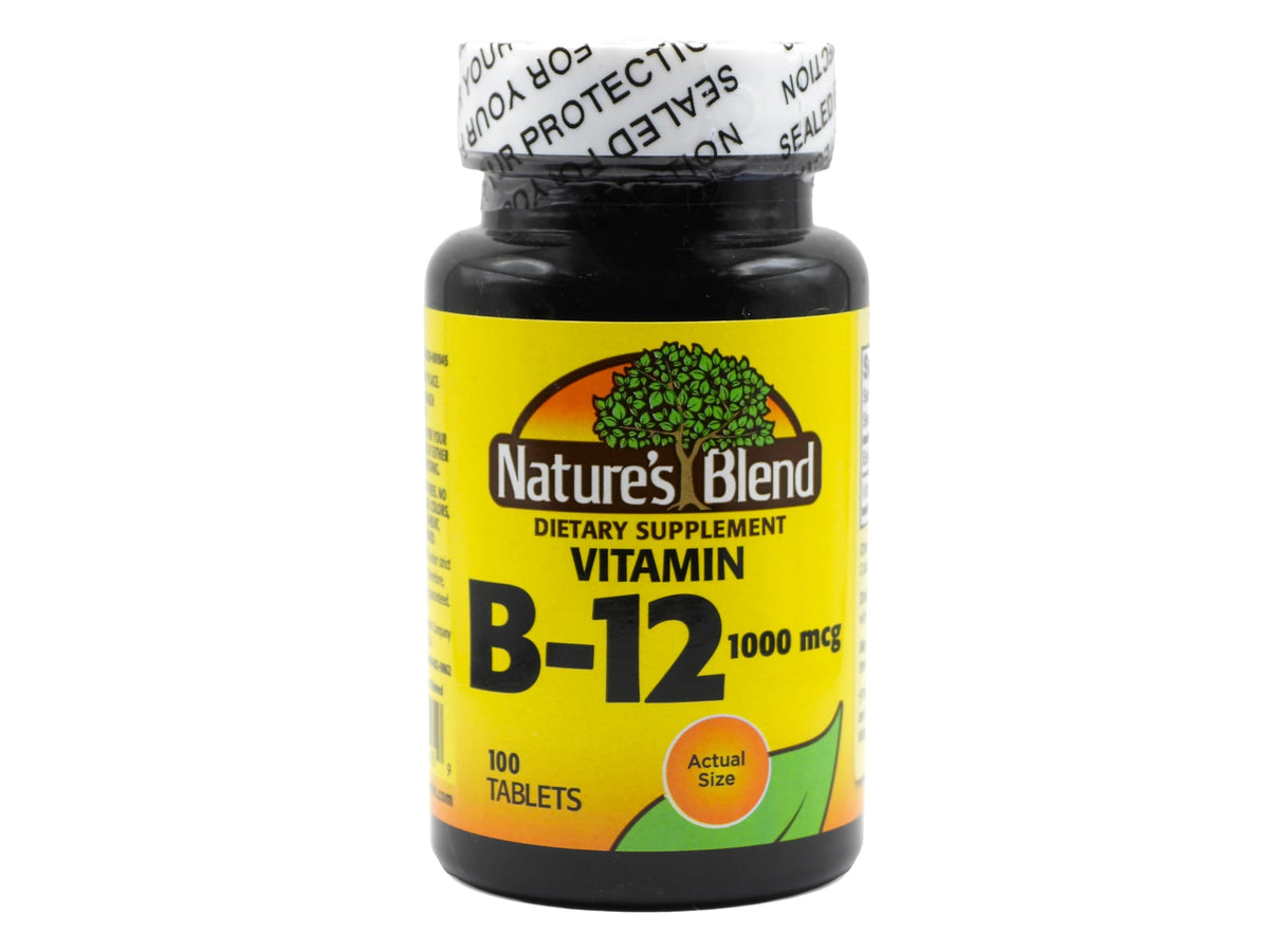 Nature's Blend frasco frontal mostrando etiqueta clara y beneficios