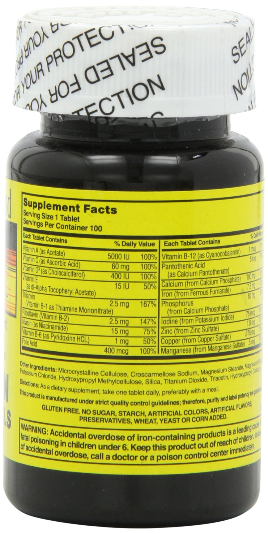 Nature's Blend tableta en mano para comparar tamaño y facilitar la dosificación
