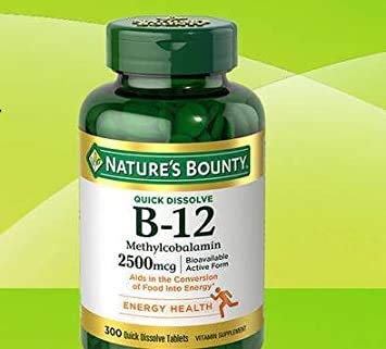 Nature's Bounty frasco frontal mostrando 300 microlozenges y conveniencia