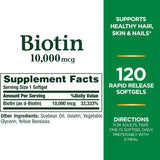 Nature's Bounty caja abierta con softgels visibles para ver el contenido del envase